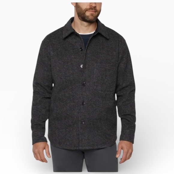 Banana Republic Men's Charcoal Shirt Jacket - Picture 7 of 12